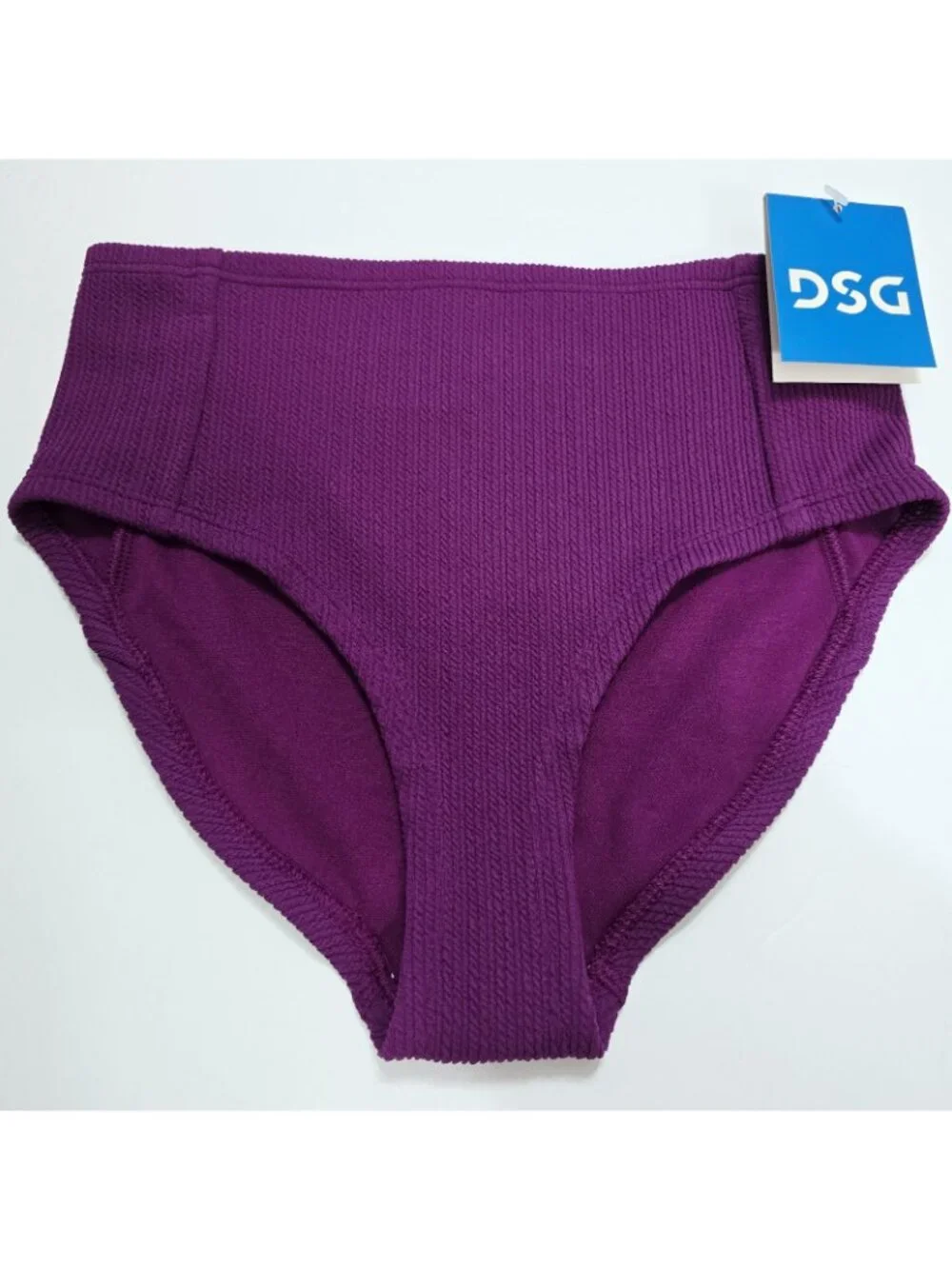 NEW Lot Of 3 DSG - M Girls Swimsuit Top High Waisted Bikini Vibrant Violet Pink